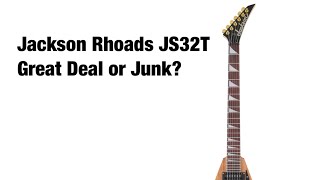 Video thumbnail for Jackson Rhoads JS32T by VR and Music Corner