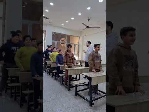 لعبه قيام وجلوس مع طلاب معهد المصطفى التعليمي😂❤️ #short#عراقي