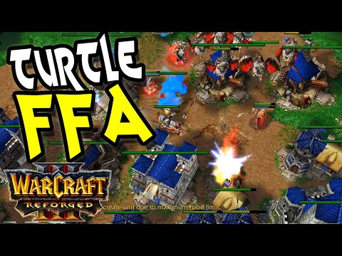 Warcraft 3 Strategy | FFA Turtle Mass Tanks!