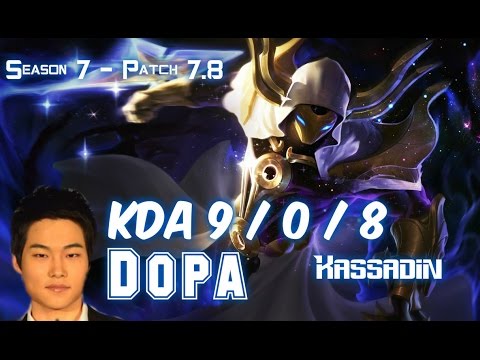 Dopa KASSADIN vs LULU Mid - Patch 7.8 KR Ranked