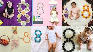 8 month theme| Baby photoshoot ideas at home| Simple & easy baby photoshoot| Monthly baby photoshoot