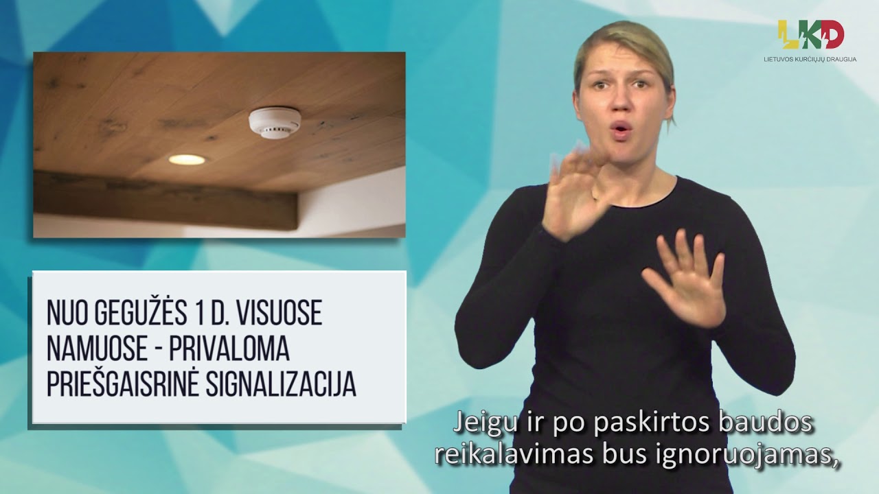 Nuo gegužės 1 d. visuose namuose - privaloma priešgaisrinė signalizacija
