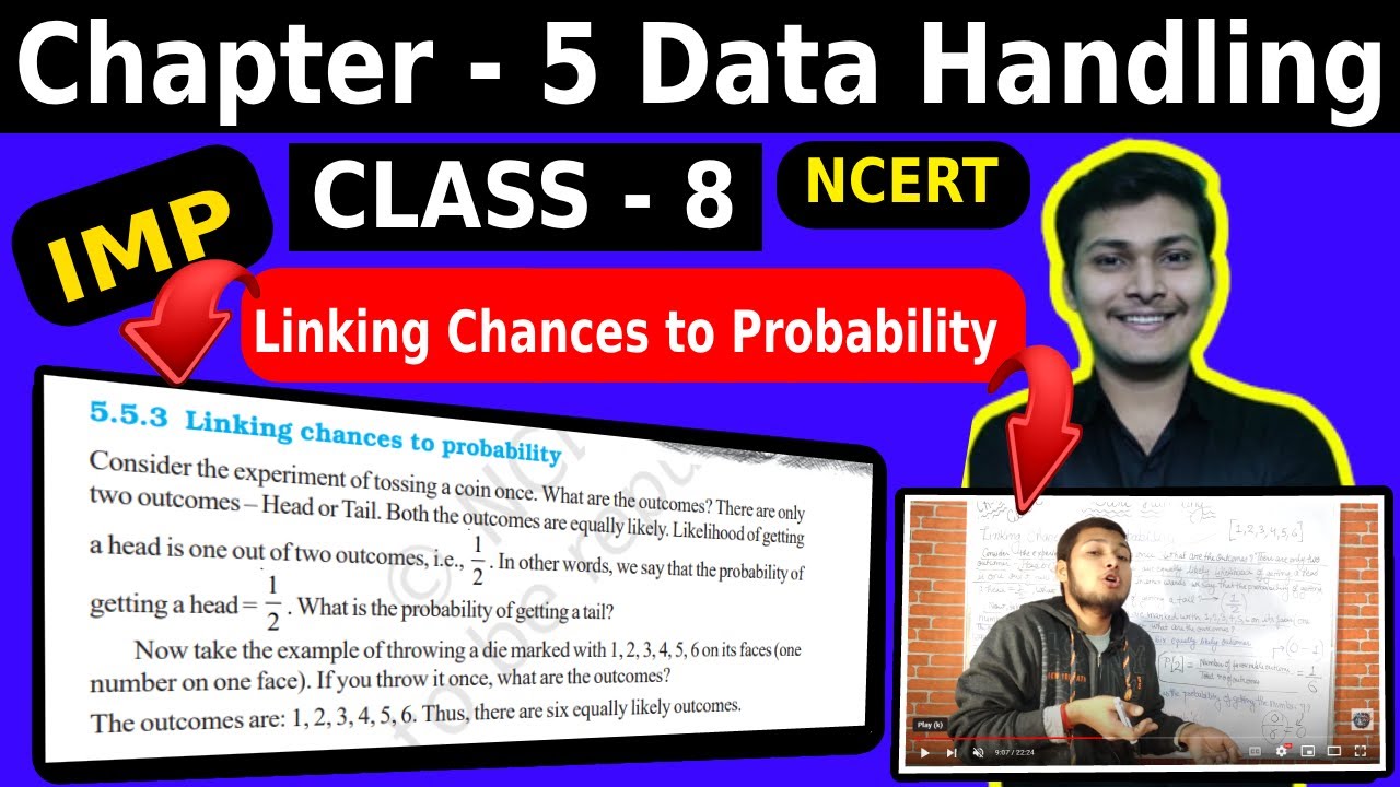 Linking Chances to Probability| Data Handling | Chapter 5 Class 8 DATA HANDLING | NCERT | 2023