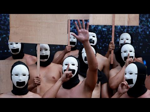 Philippine fraternity stages naked protest supporting freedom of expression