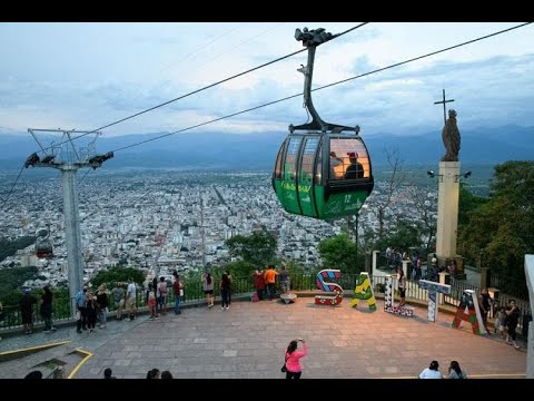 Cable railway Ascend to Beauty: Teleférico Cerro San Bernardo, Salta, Argentina 🚡🏞️ - Cable car