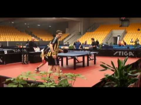 Danmarks mesterskaber i Bordtennis: Nikolaj Ilsøe/Frederik Dalager vs  Schübeler W/Jensen T