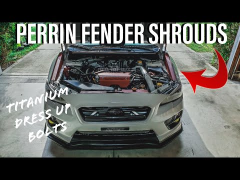 Engine Bay OverHaul *TITANIUM BOLTS and FENDER SHROUDS* Stage 3 Subaru WRX/STI 2015+ Install