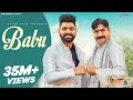 Babu Official Video Khasa Aala Chahar Yashpal Sharma New Haryanvi Song 2023
