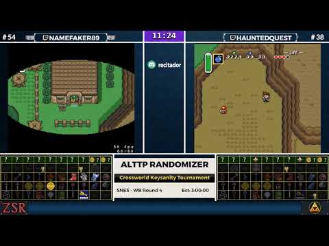 ALttPR Crossworld Keysanity Tournament: WB Round 4 - NaMeFaKeR vs. HauntedQuest