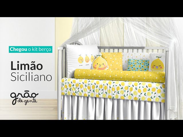 KIT BERÇO LIMÃO SICILIANO | GRÃO DE GENTE
