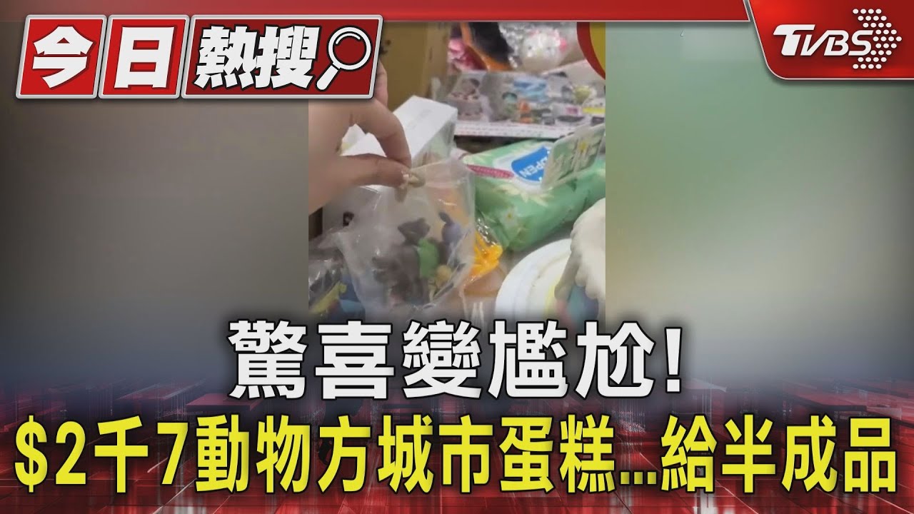 驚喜變尷尬 2千7動物方城市蛋糕竟是半成品