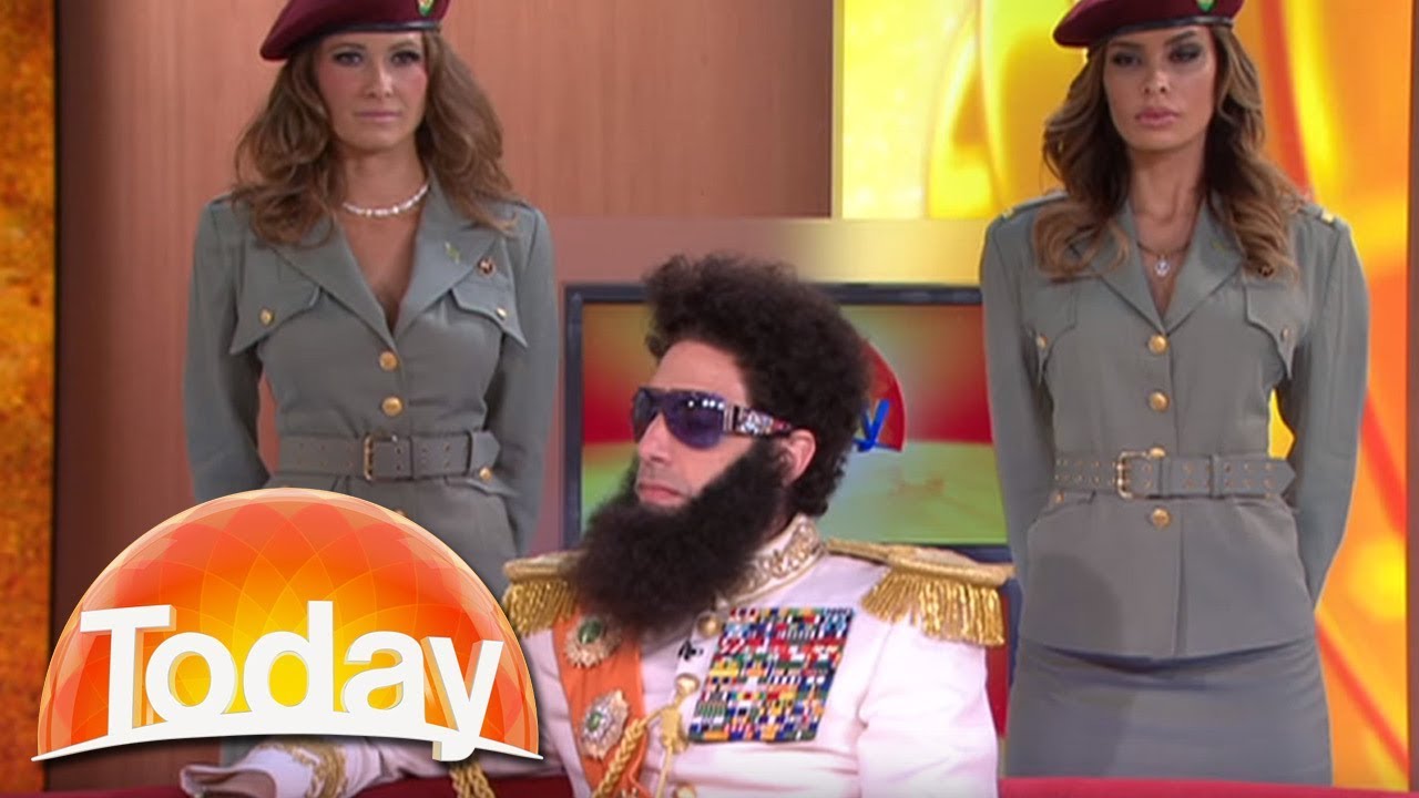 The Dictator imparts his wisdom on Aussie TV