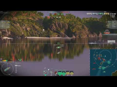 WoWs Plymouth vs Shima and Elbing