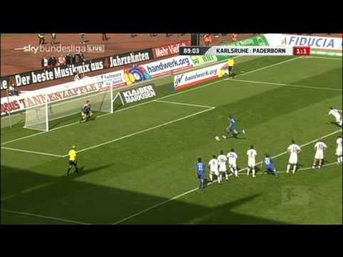 Karlsruhe - Paderborn Elfmeter in der 90. Minute !!!! 2:1