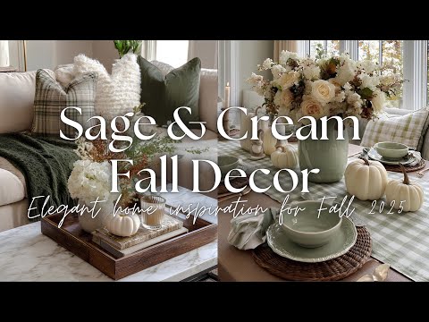 🍂 Sage Green & Cream Fall Decor for 2025 (Elegant Ideas to Make Your Home Classy & Seasonally Chic)