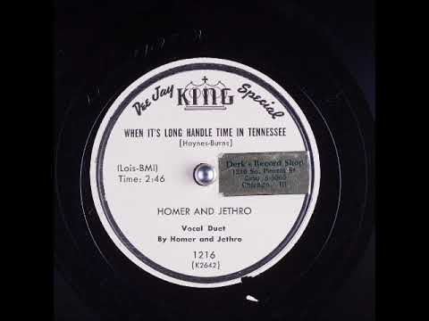 When It's Long Handle Time in Tennessee ~ Homer and Jethro (1953)