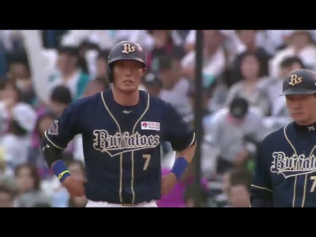 【7回表】バファローズ・糸井 三遊間を破る勝ち越しのタイムリーヒット!! 2014/9/20 M-Bs