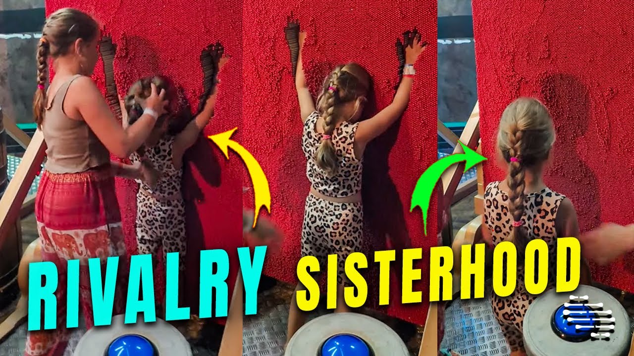 Older Sister Pushes Little Sister Little Bit Harder than She Was Supposed To