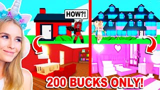 200 BUCKS ONLY Build Challenge In Adopt Me! (Roblo
