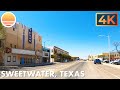 🇺🇸 [4K] Sweetwater, Texas. 🚘 A driving tour of the county seat of Nolan County, Texas, USA.