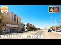 🇺🇸 [4K] Sweetwater, Texas. 🚘 A driving tour of the county seat of Nolan County, Texas, USA.