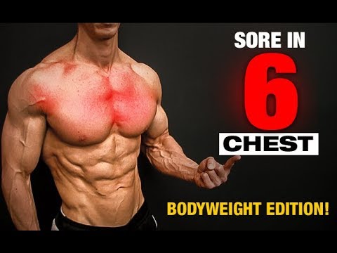 Bodyweight Chest Workout (SORE IN 6 MINUTES!!)