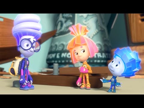 The Fixies use a Pack-o-Mat to Store their Tools | The Fixies | Cartoons for Children - Kingdom Kids Zone, Little Learners - The Fixies