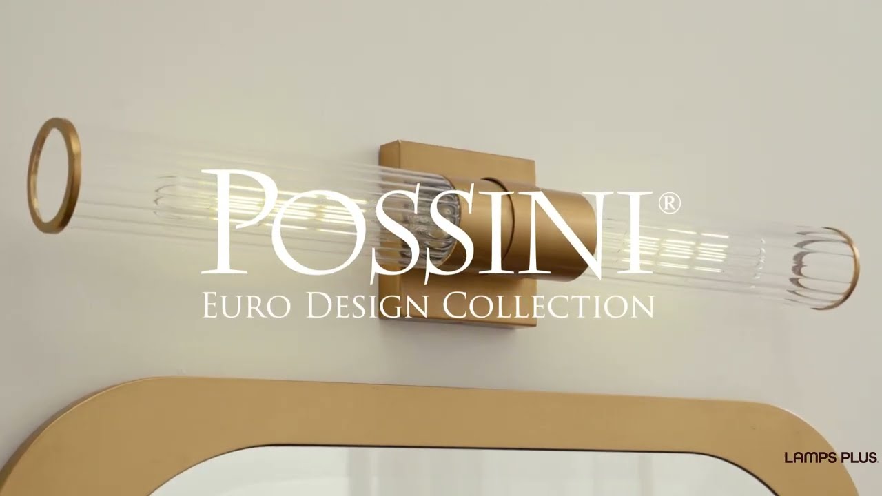 Video 1 Watch A Video About the Possini Euro Isabella Warm Brass 2 Light Bath Light