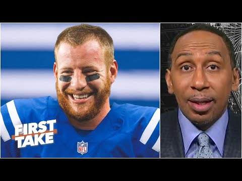 老鷹隊同意將卡森-溫茨交易到小馬隊 - 第一反應 (The Eagles agree to trade Carson Wentz to the Colts | First Take reacts)