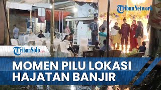 Viral Video Detik-detik Lokasi Hajatan Terendam Banjir Rob hingga Berujung Sepinya Tamu Undangan