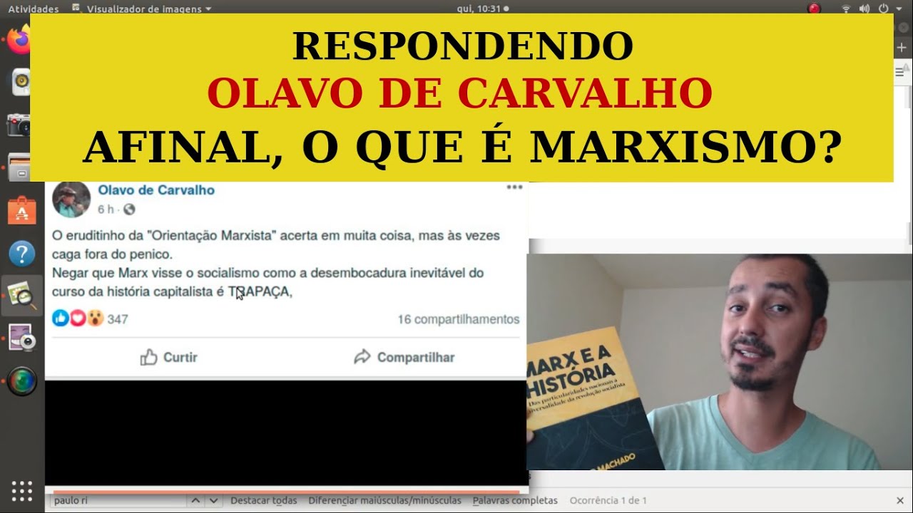 Respondendo Olavo de Carvalho: que é marxismo afinal? EP #25