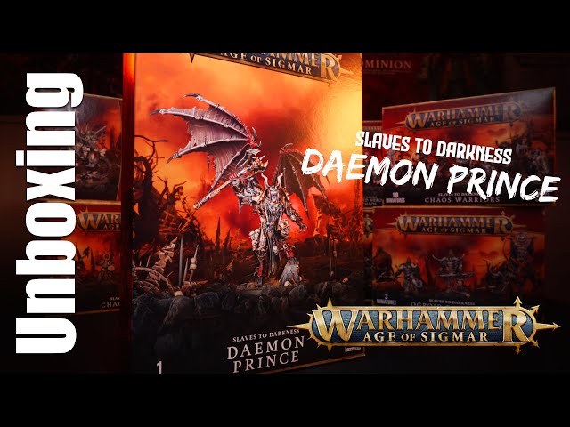 Vídeo relacionado con Warhammer Age of Sigmar Games Workshop Slaves to Darkness: Daemon Prince