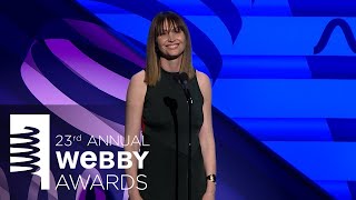 Jenny Slate introduces Webby Awards Executive Director Claire Graves video