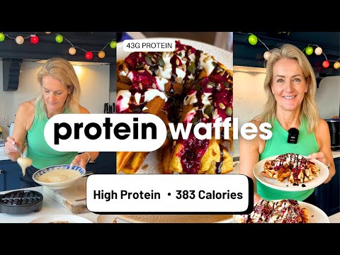 High-Protein Waffles (43g Protein!) | Easy Healthy Breakfast Recipe