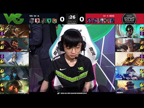 VG vs EDG | W8D2 - Match 2 Game 1 | LPL Summer Split 2020 – S10 | Vici Gaming vs Edward Gaming