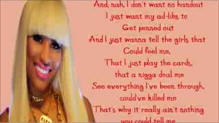 Nicki Minaj Sweetest Girl Verse Lyrics Video