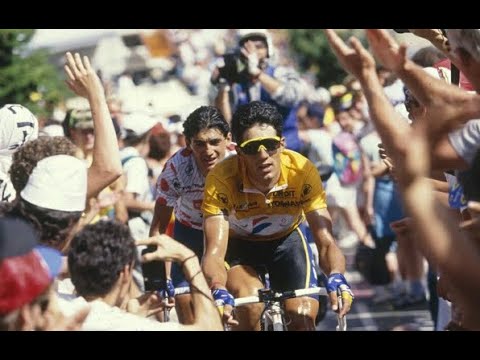 Tour de Francia 1992 Et 14 Sestriere-L'Alpe d'Huez. Gana Hampsten. Duelo entre Indurain y Chiappucci