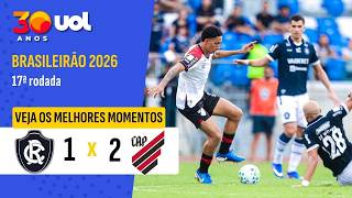 REMO 1 X 2 ATHLETICO-PR | MELHORES MOMENTOS | BRASILEIRÃO