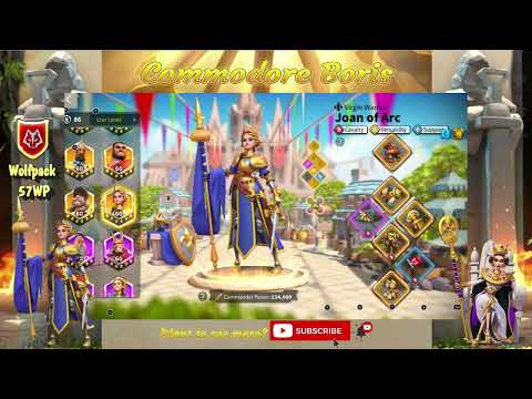 Joan of Arc Prime Rise of Kingdoms Commander Guide: Joan Prime KvK Cavalry Staple #strategyliveshere