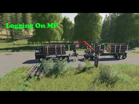 FS19 | MP On Grizzly Mountain | Log Truck + Trailer | Timelapse