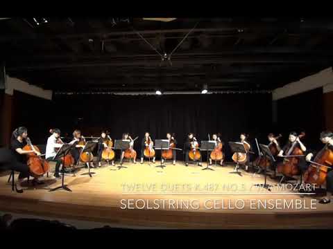 W.A.Mozart, twelve duets K.487 No.5 - Seolstring cello ensemble