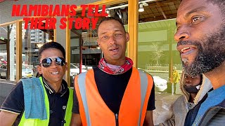 AfroAmerican  moves back home to Namibia, struggles to find his niche.  Washes cars for hustle