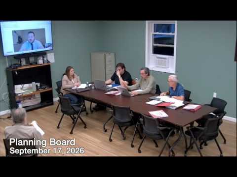 From the Planning Board