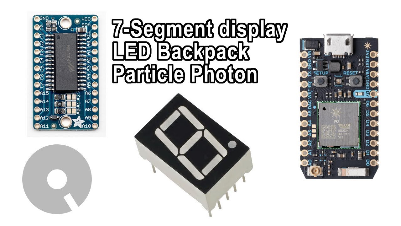 Adafruit LED Backpack with Single 7-Segment