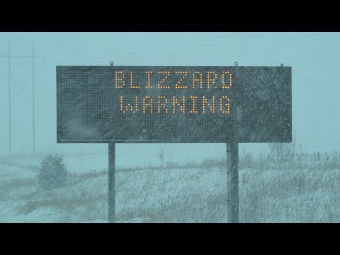 Owatonna, MN Extreme Blizzard Conditions - 1/22/2018