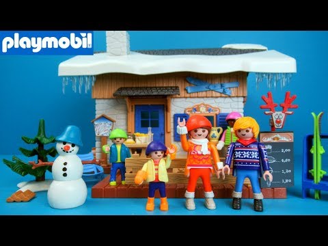 PLAYMOBIL 9280 Ski Lodge Toy Unboxing and Review | Play with toys