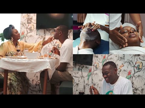 MOBIMPE SO LUCKY SEE HOW HUBBY LATEEF ADEDIMEJI TAKES HER OUT FOR SPECIAL SPA TREATMENTS