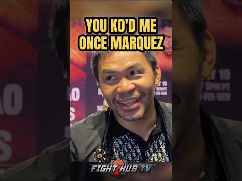 Pacquiao JOKES with Marquez about being KO'D by him! 🤣