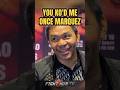 Pacquiao JOKES With Marquez About Being KO D By Him