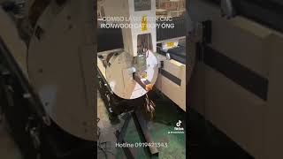 Combo Máy Laser fiber cnc Ironwood cắt tấm / hộp / ống siêu nhanh siêu nét